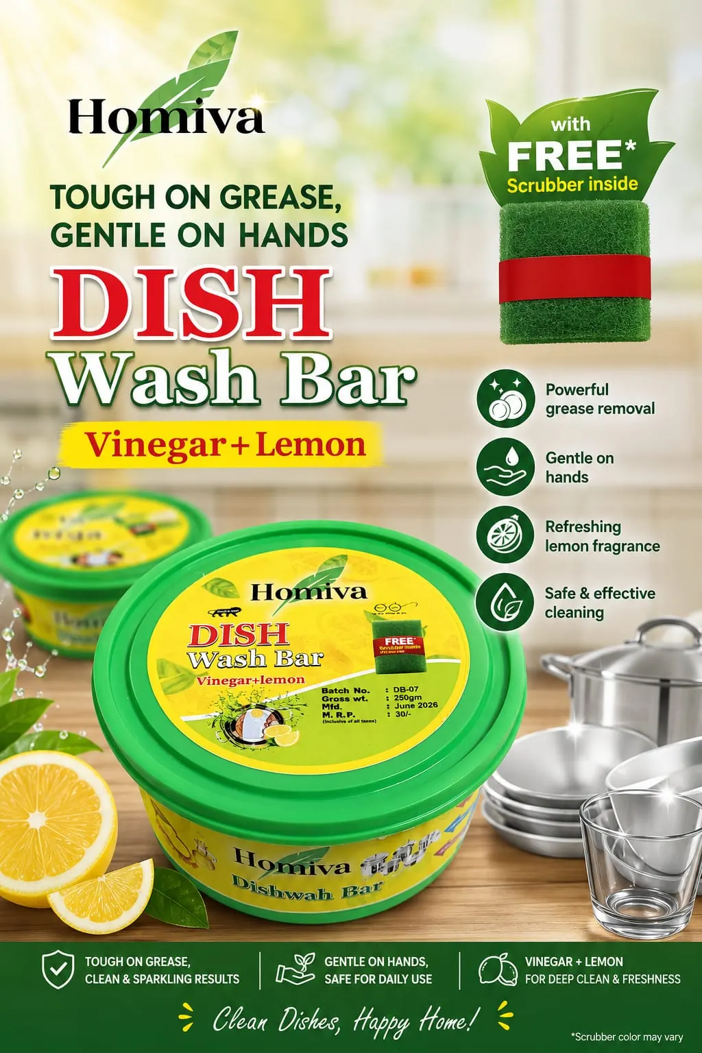 HOMIVA Dish Wash Bar